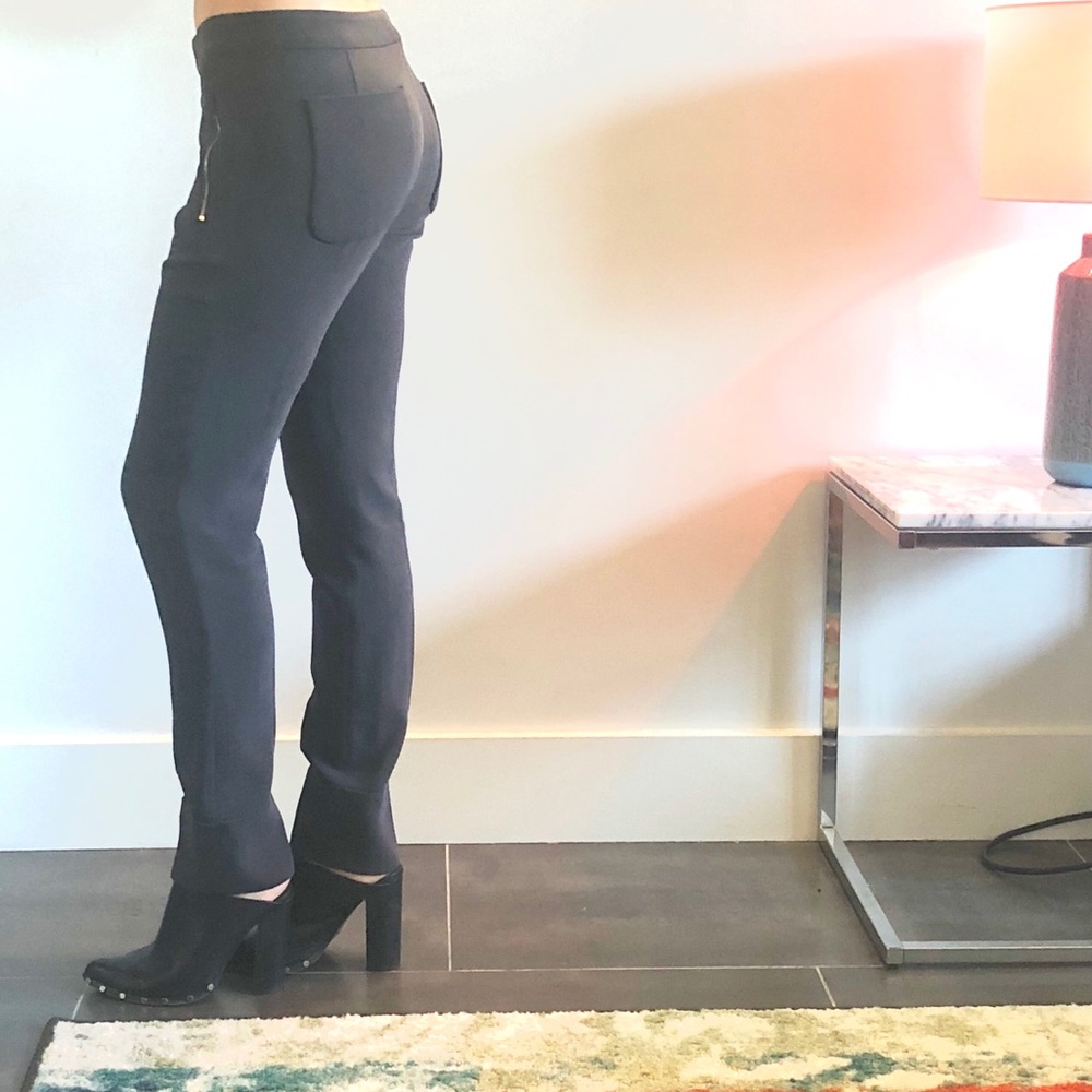 Rag & Bone Grey Dress Pants with Zipper Pockets